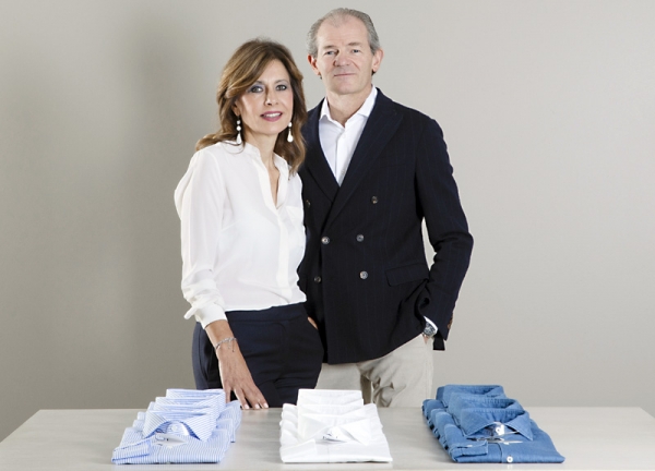윤리적 셔츠 생산업체 ‘두에엠메’의 잠바티스타 로타(Gialbattista Rota)와 그의 아내 마틸데 로타(Matilde Rota).